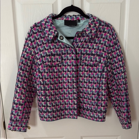 Pink and Blue Women's Blazer Carlisle size 2